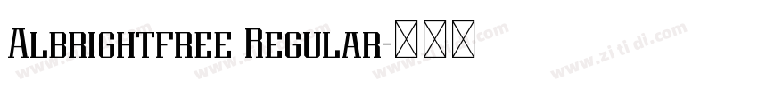 Albrightfree Regular字体转换 Albrightfree Regular字体转换